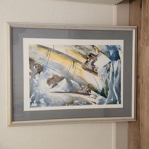 WILLARD BOND framed, signed and numbered "CLOSE HAULED" Lithograph